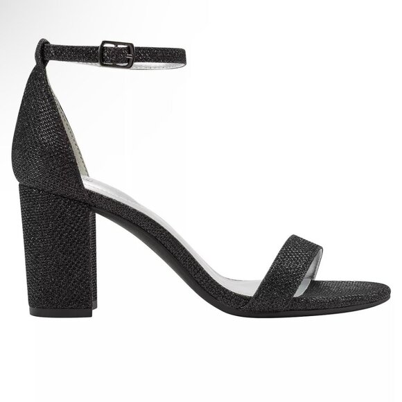 BANDOLINO ARMORY Women's Block Heel Dress Sandals Glitter Fabric Size 11 - Picture 2 of 7